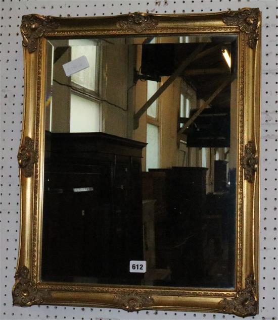 Brass frame mirror